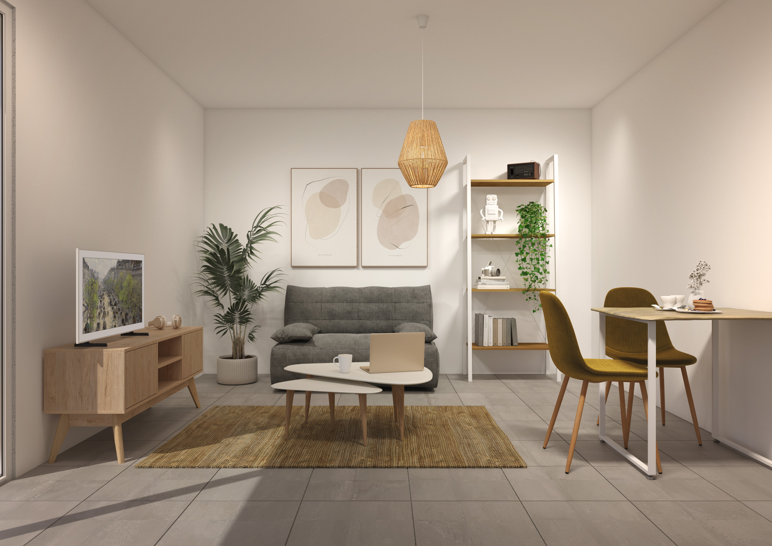Studio pack meublé