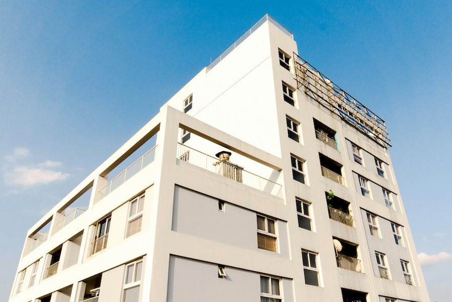 Photo d’un bâtiment résidentiel en copropriété