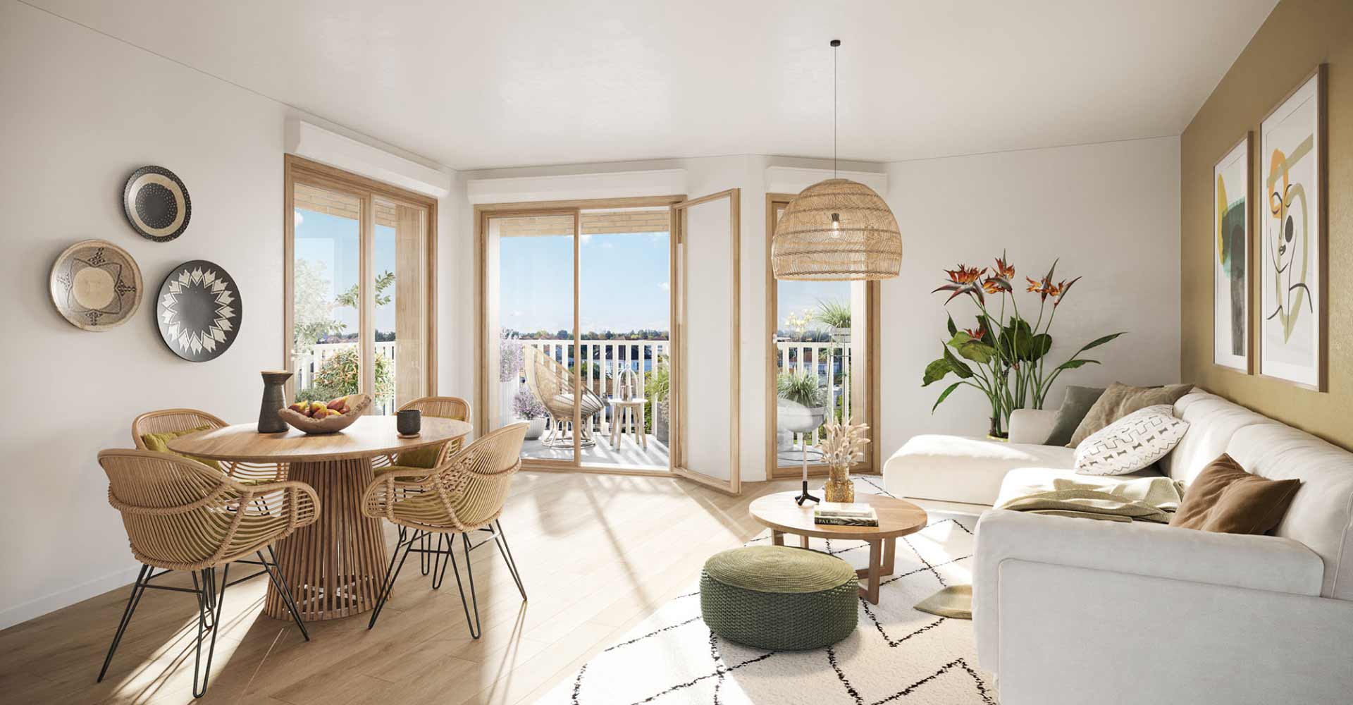 Interieur d'une maison neuve