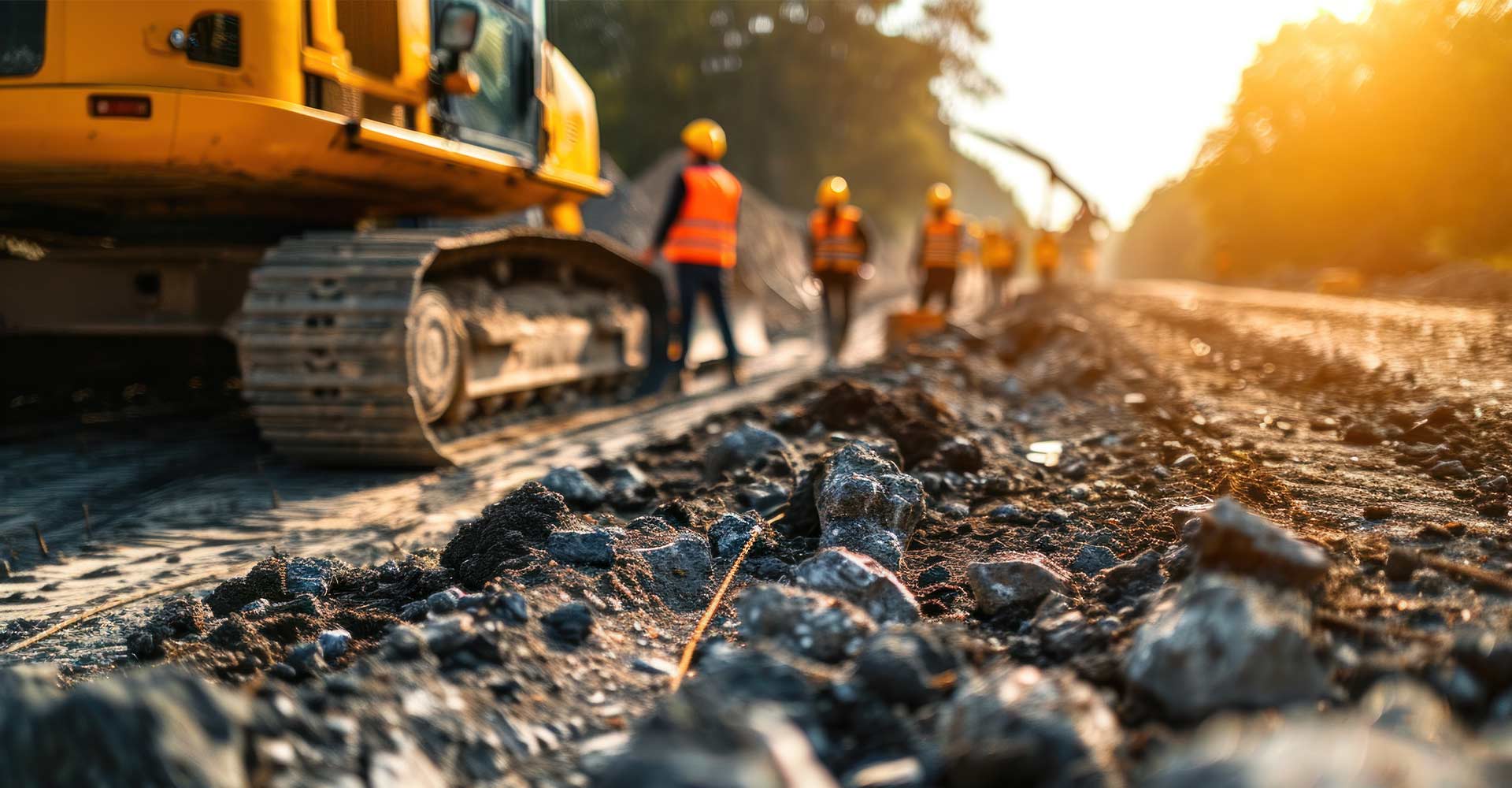 Travaux dans la ville de Toulouse.