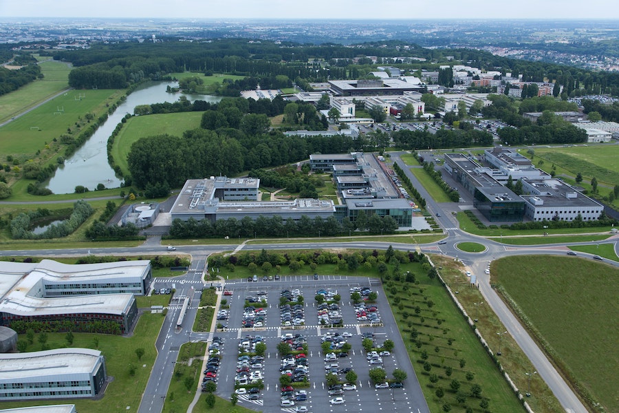 Vue aérienne de Paris-Saclay