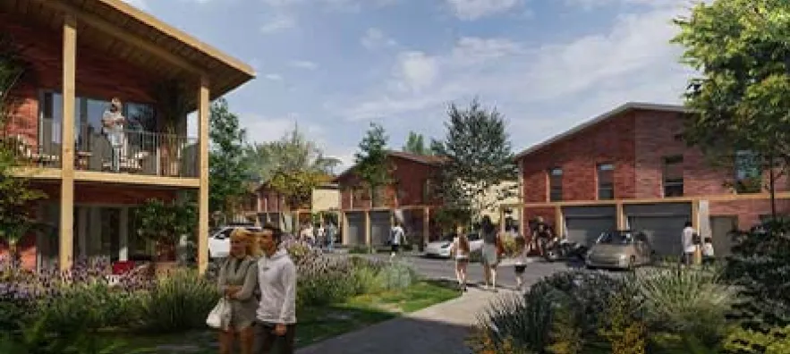 Visuel 3D des villas de la résidence