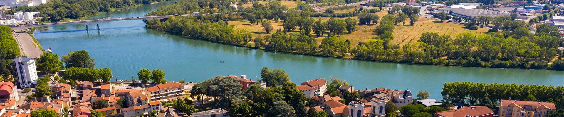 Photo aérienne du Rhône