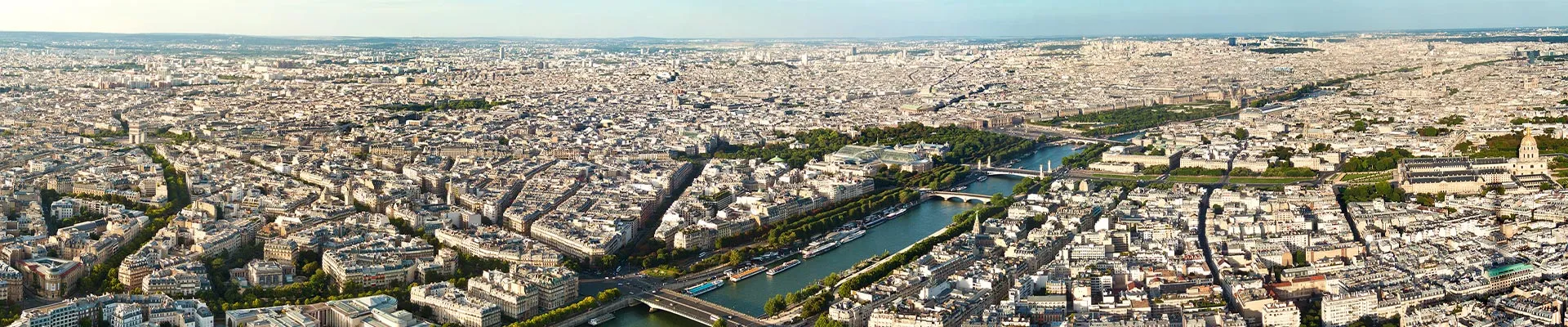 Photo aérienne de la Seine Saint Denis