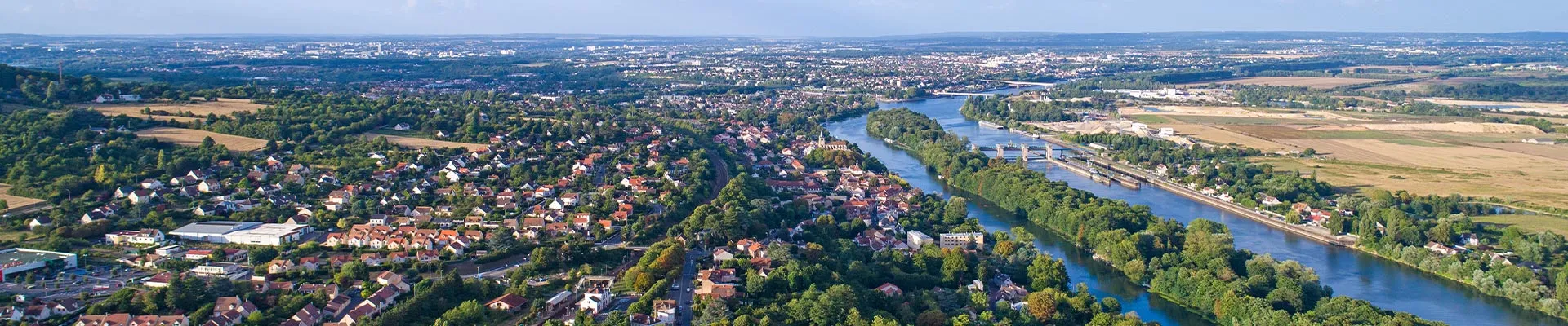 Photo aérienne du département des Yvelines