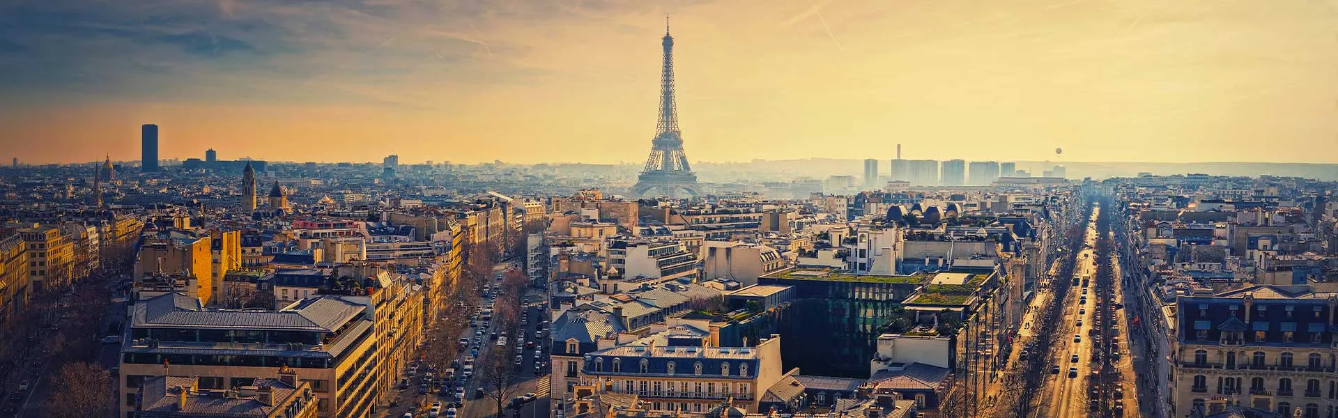 Vue panoramique de Paris, en pleine révision de son PLU bioclimatique. 