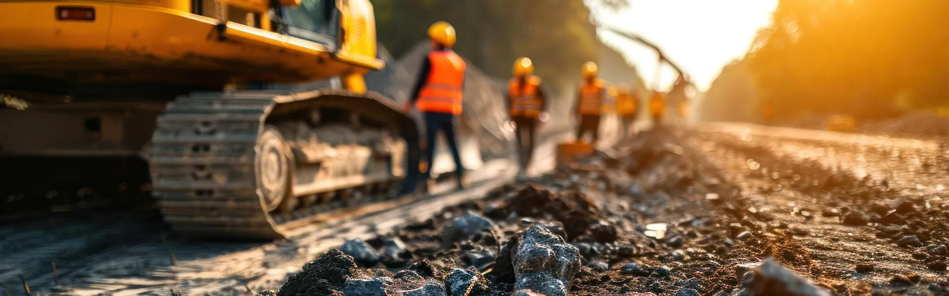 Des ouvriers en train de faire des travaux sur une route à bordeaux