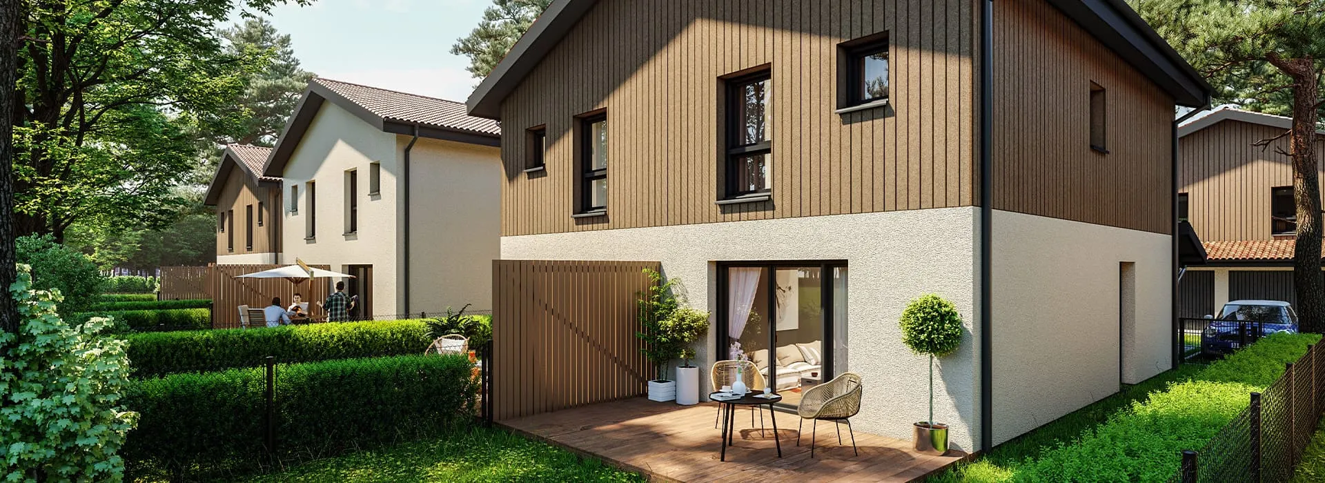 Vue jardin Les Villas Akoya
