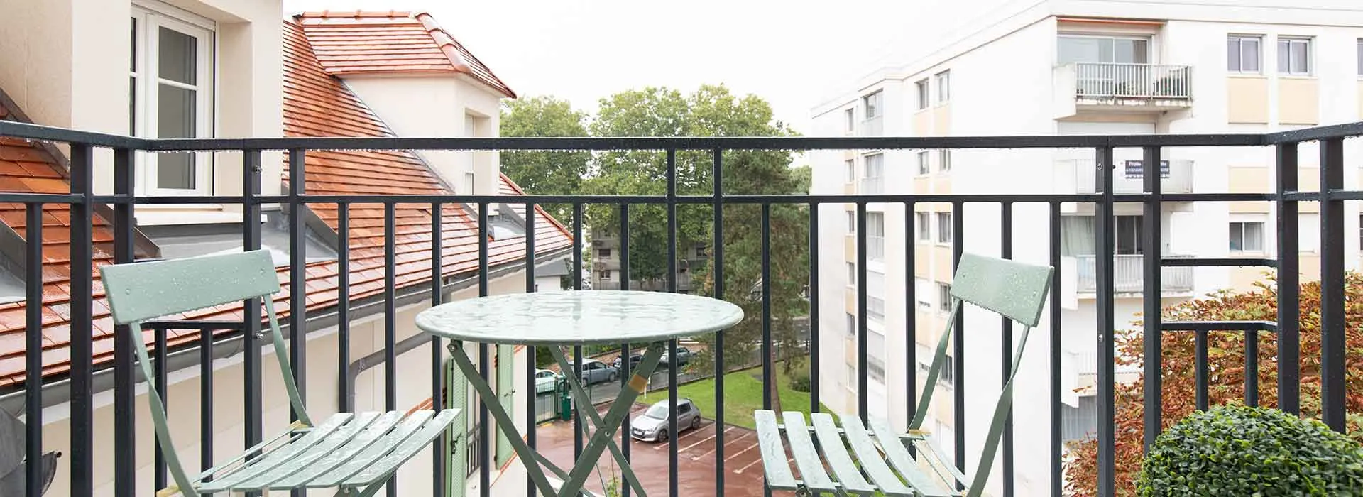 Photo du balcon d'un appartement de la résidence Pavillon Garnier à Châtenay-Malabry