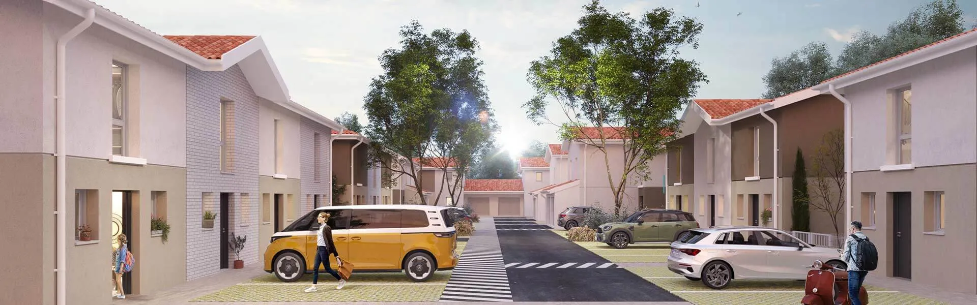 Vue 3D Parking Villas Rio