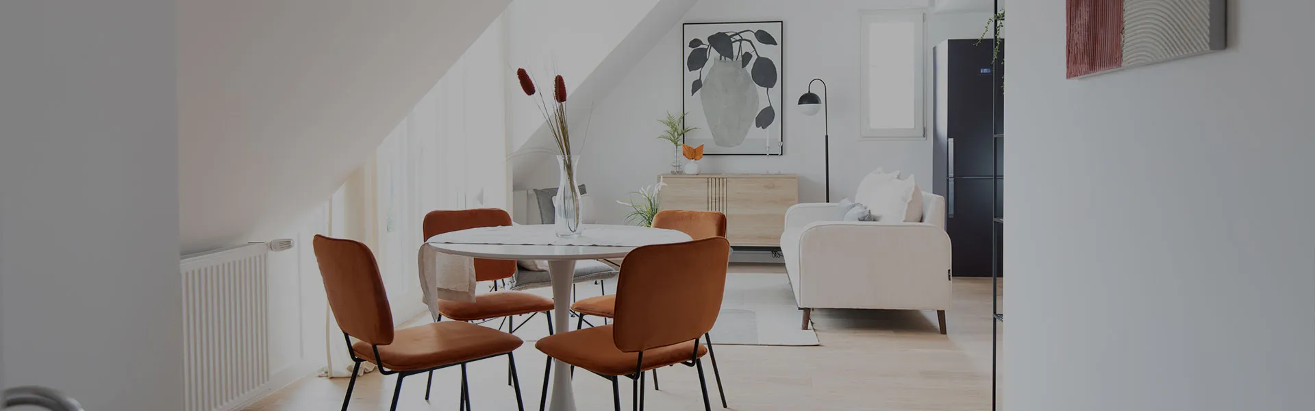 Photo de la pièce commune d'un appartement de la résidence Pavillon Garnier à Châtenay-Malabry