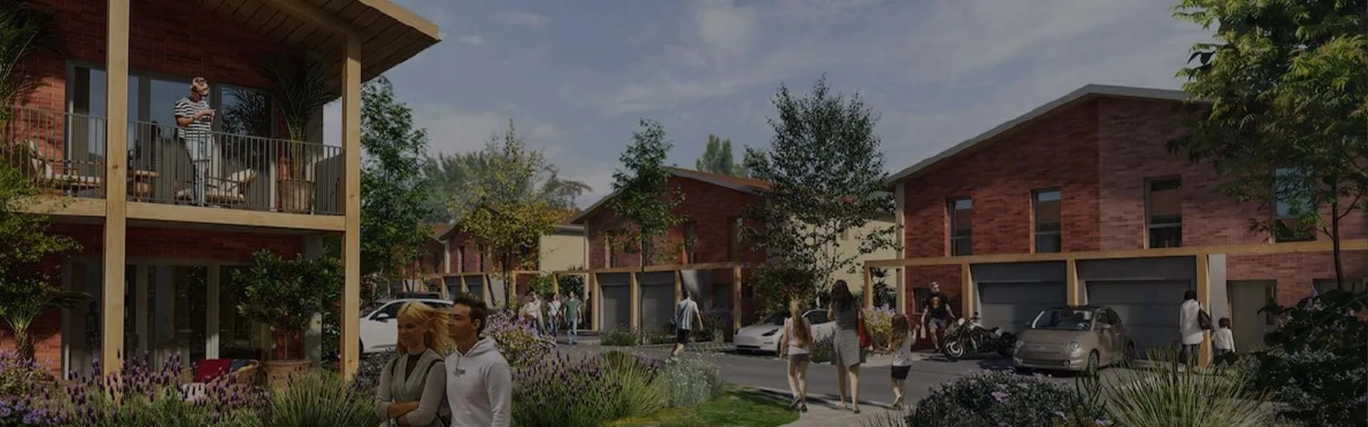 Visuel 3D des villas de la résidence