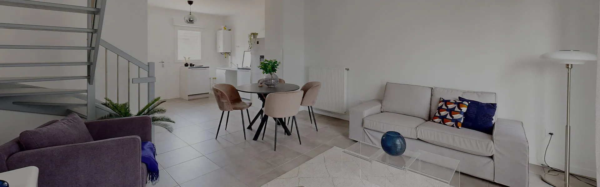 Photo du rez de chaussée d'une des Villas Joan