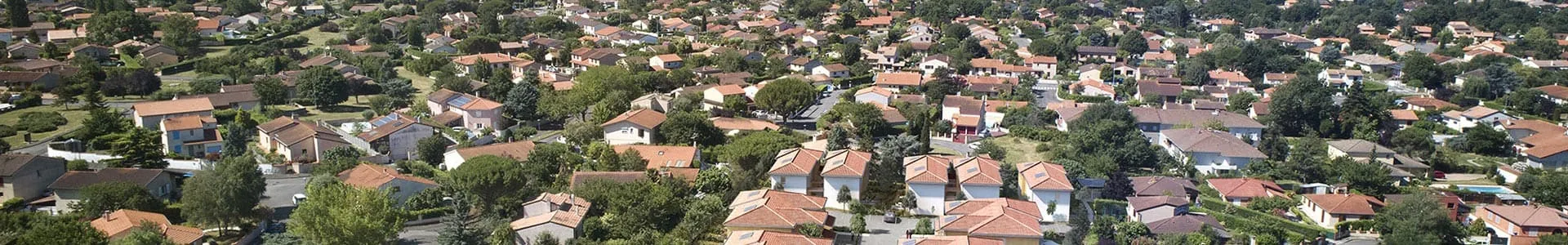 Vue aérienne de la résidence Les Villas d'Aristée