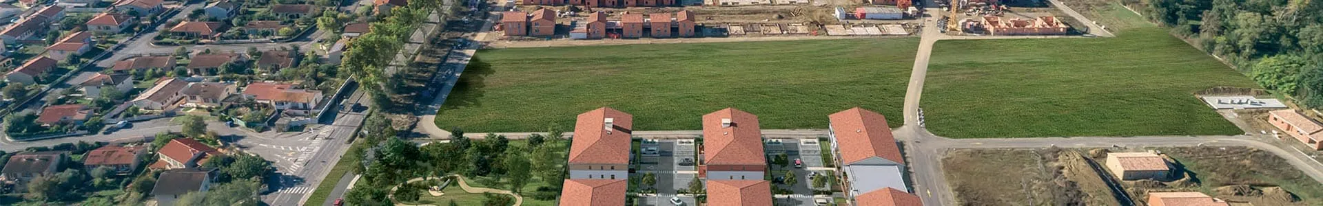 Vue aérienne de la résidence Via Romana