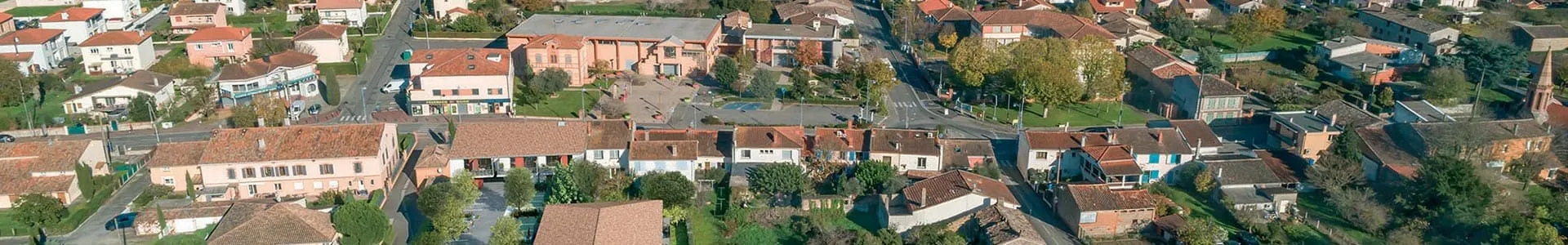 Vue aérienne du quartier de Saint-Alban