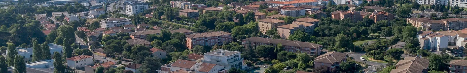 Vue aérienne de la résidence Les Terrasses d'Eugène