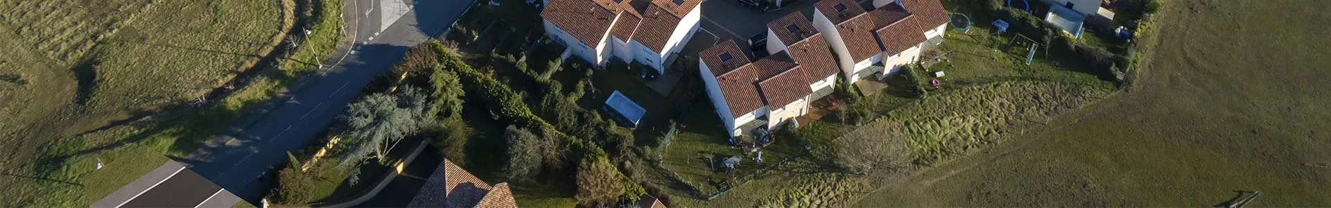 Vue aérienne du quartier autour de la résidence Ariana