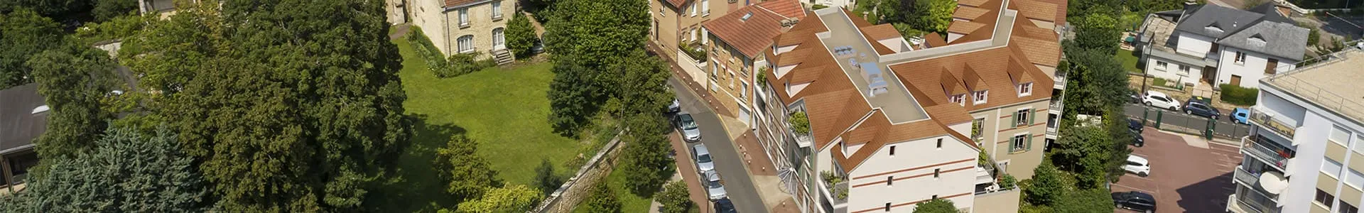 Vue aérienne de la résidence Pavillon Garnier