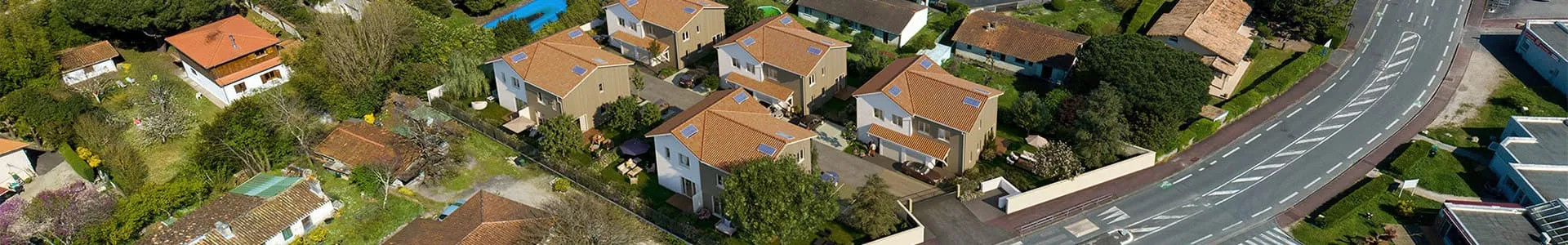 Vue aérienne Les Villas Lysa