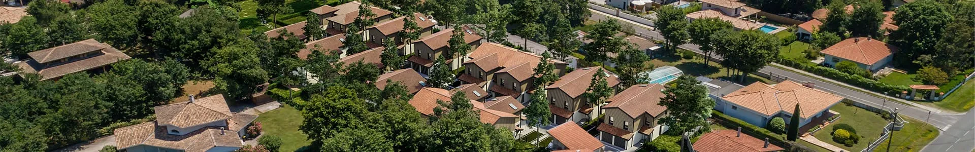 Vue aérienne Les Villas Akoya