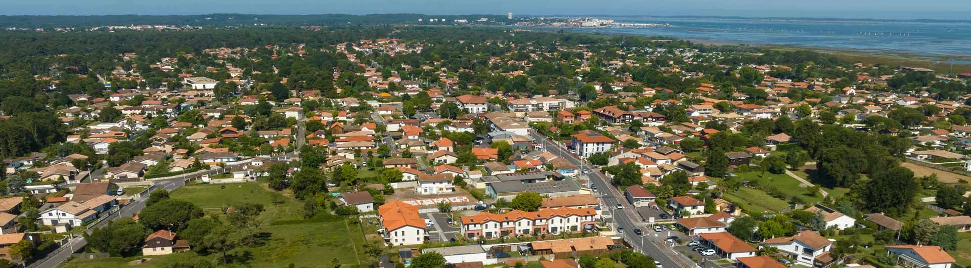Vue aérienne de la résidence Primerose à Gujan-Mestras