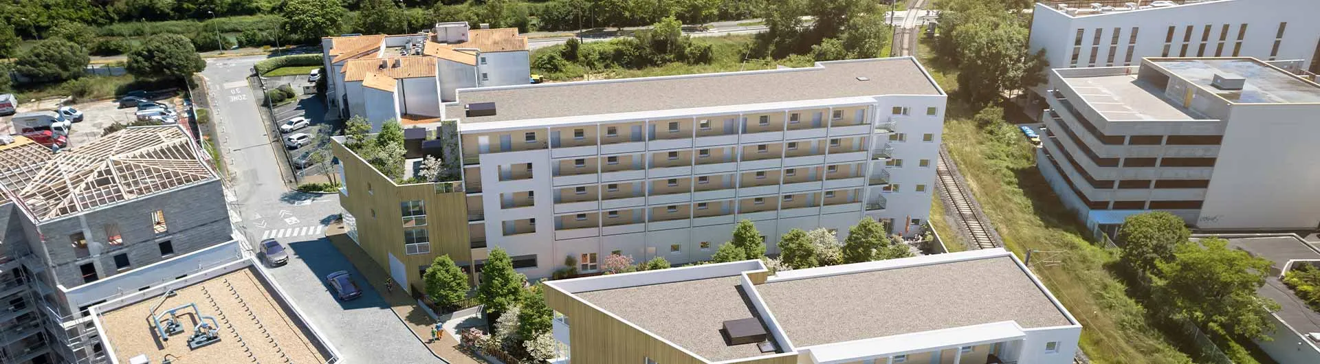 Vue aérienne de la résidence Serenly La Rochelle