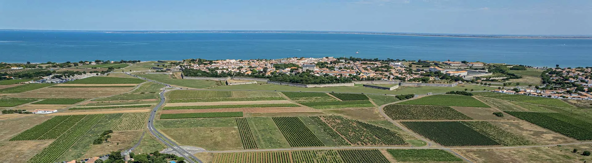 Vue aérienne du Bois-Plage-en-Ré