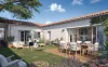 Visuel 3D terrasse de la résidence de Bois-Plage-en-Ré