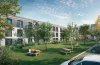 Visuel 3D des jardins de la résidence Studently Tarbes