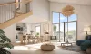 Visuel 3D de l'intérieur d'un appartement du programme Clos Madran à Pessac