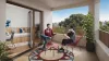 Vue 3D d'une terrasse de la résidence Studently Nantes