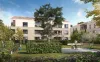 Visuel 3D du jardin partagé du programme Clos Madran à Pessac