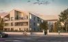Visuel 3D de la vue côté rue du programme Clos Madran à Pessac
