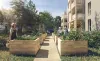 Carrés potagers résidence Vergers de Saône