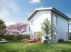 Vue 3D jardin jour Villas Filao