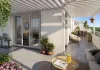 Perspective d'une terrasse de la résidence Voltige à Blagnac