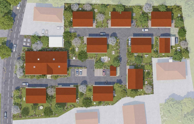 Plan de masse de la résidence de Cessy