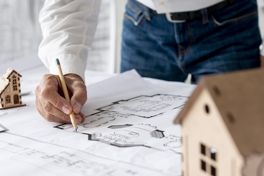 plan d’un programme immobilier neuf réalisé avec l’aide aux maires bâtisseurs