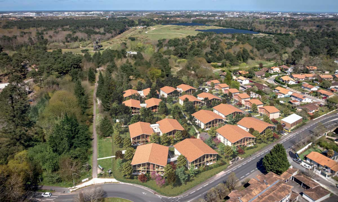 Vue aerienne Jardins Etoilees