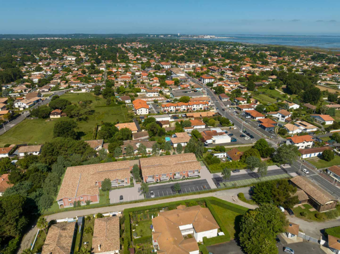 Vue aérienne de la résidence Primerose à Gujan-Mestras