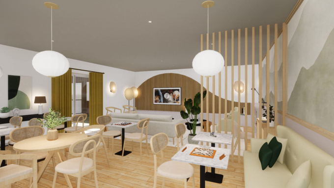 Vue 3D Espace Commun Serenly Agen
