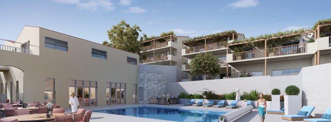 Espace commun piscine Mas Marenda
