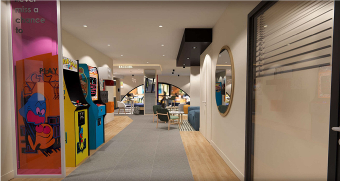 Vue 3D salle de Gaming