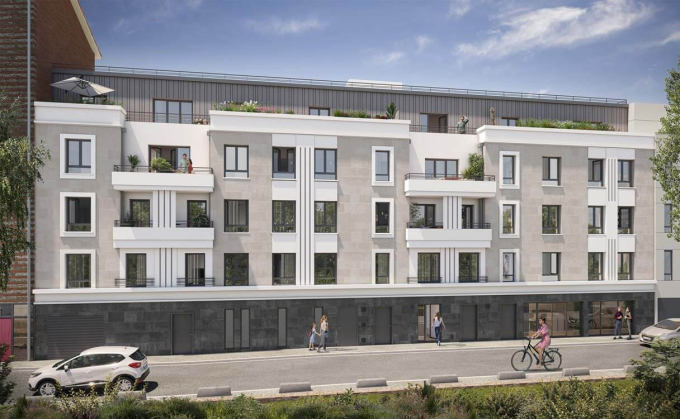 Perspective 3D vue depuis la rue - Equinoxe
