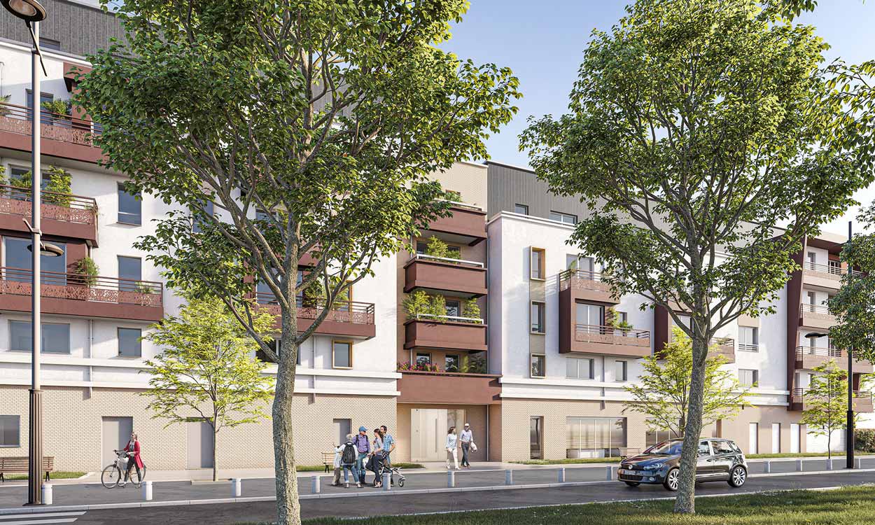 Perspective façade Jardin Victoire