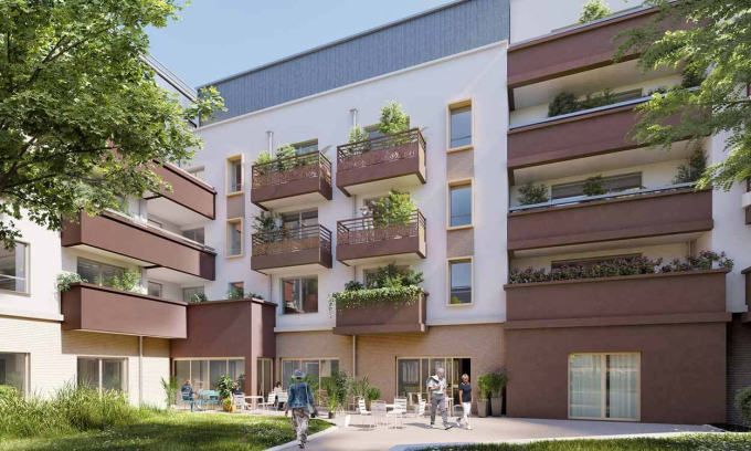 Perspective facade Jardin Victoire