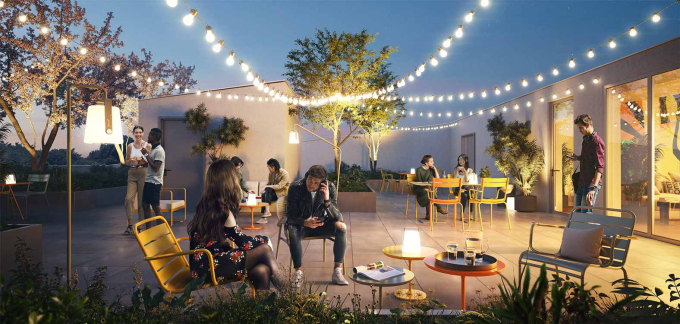 Terrasse commune - Le 315