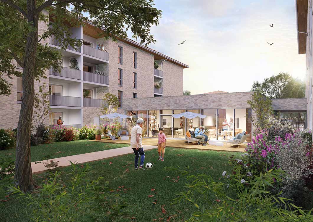 Vue terrasse commune - Serenly Baziège