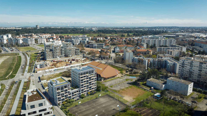 Vue aerienne du programme L'Instant à Vénissieux